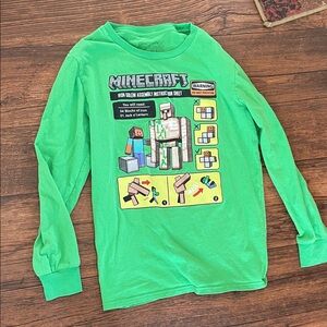 Green Kids Long Sleeve Shirt